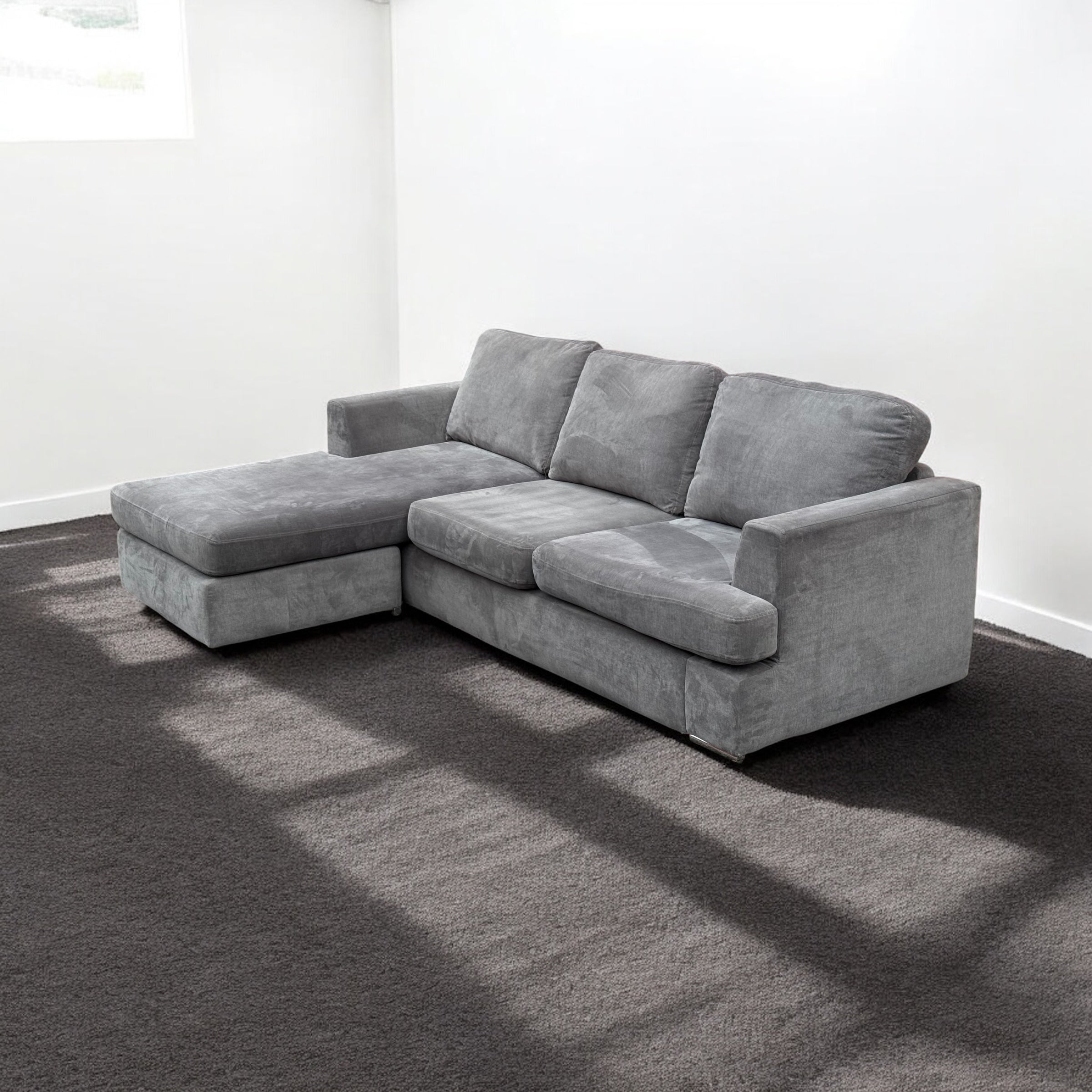 DFS Freya Grey Corner Sofa