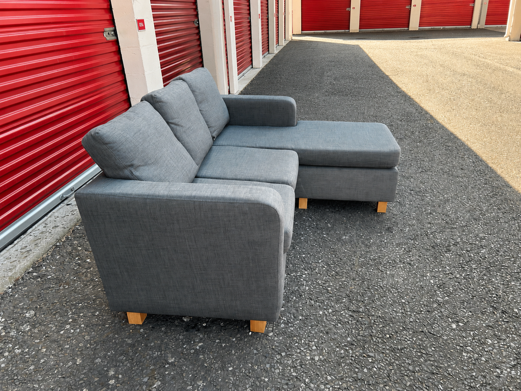 Grey L Shape Sofa