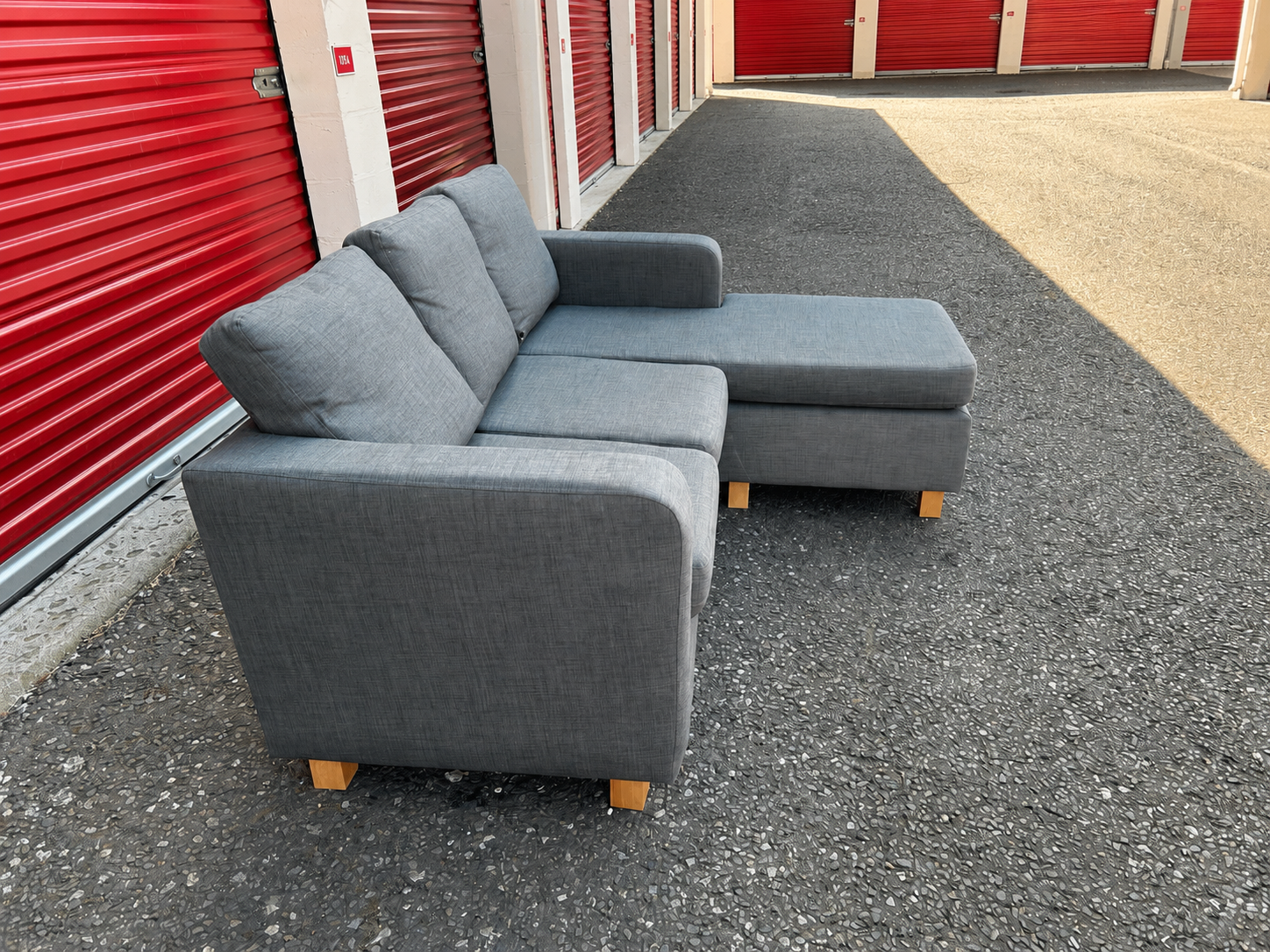 Grey L Shape Sofa