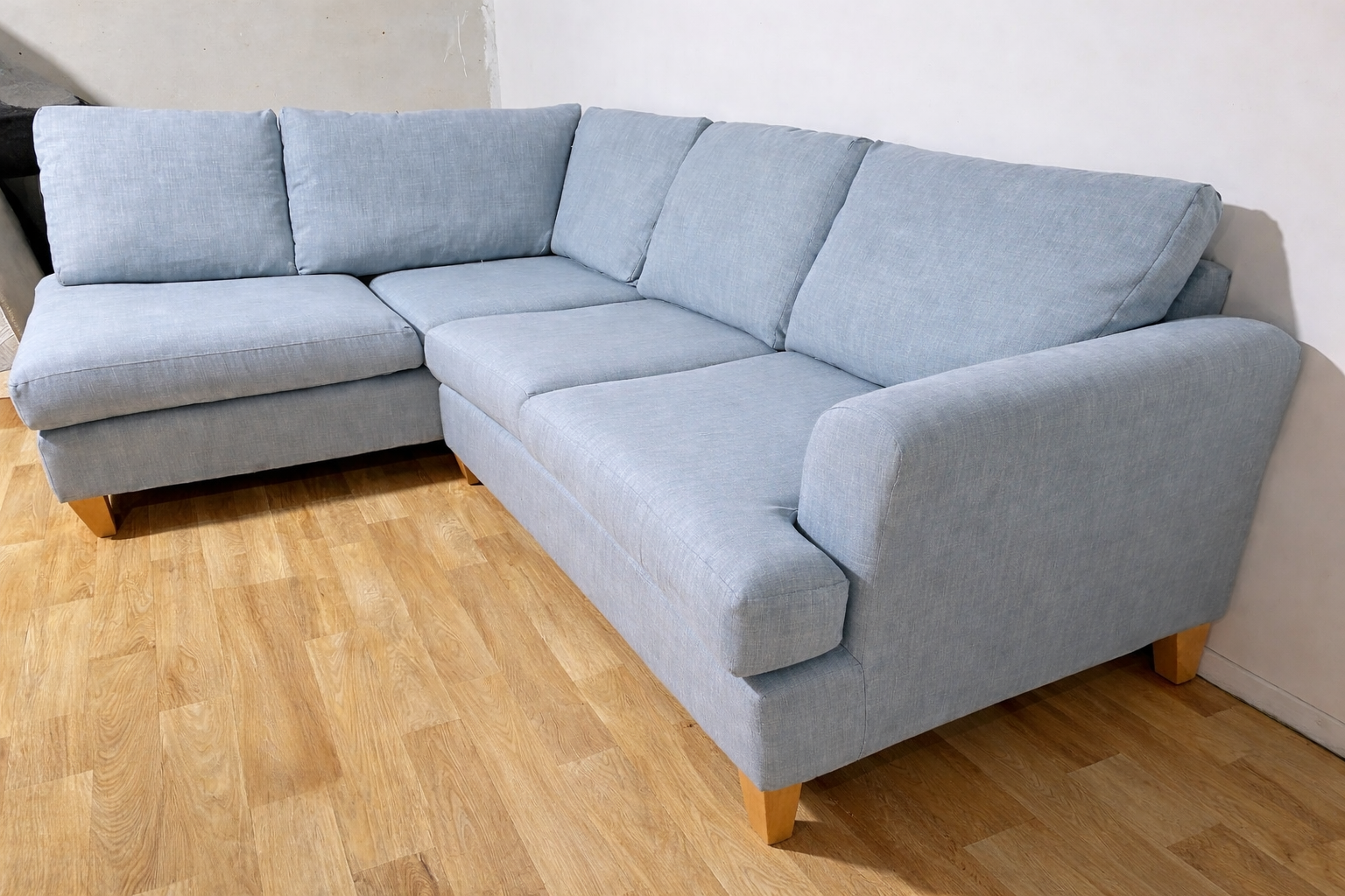 DFS Capsule Collection Pale Blue Corner Sofa