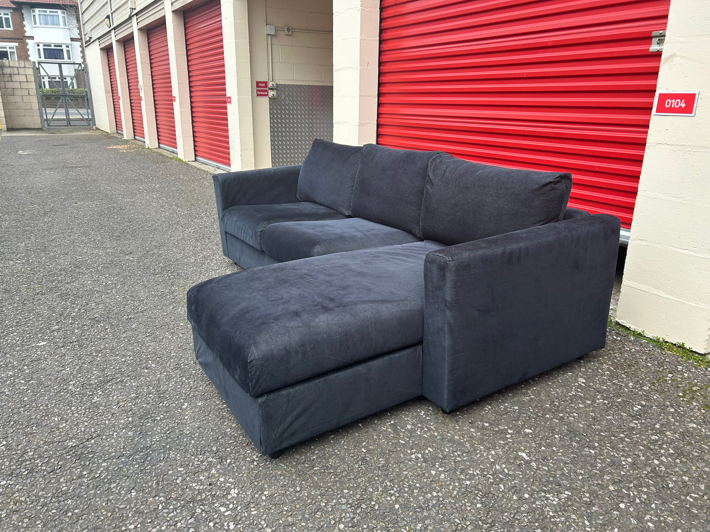 Dark Blue IKEA Vimle Corner Sofa