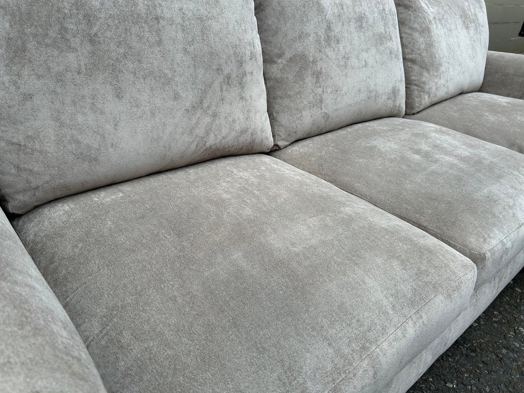Habitat Beige Chenille Corner Sofa