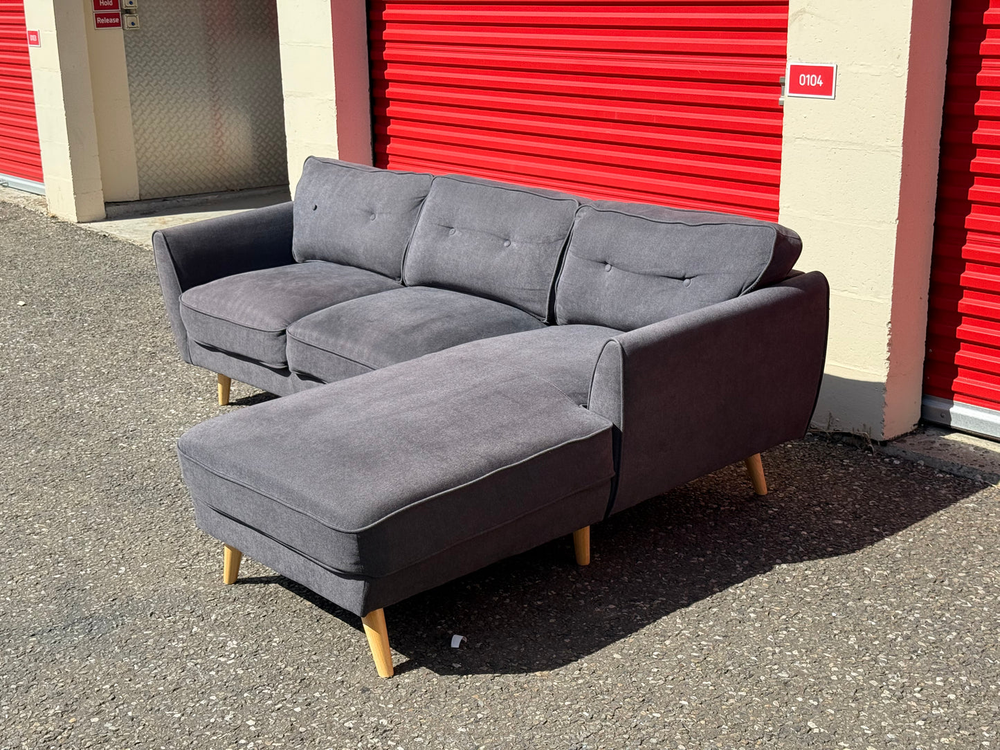 Dark Grey Corner Sofa