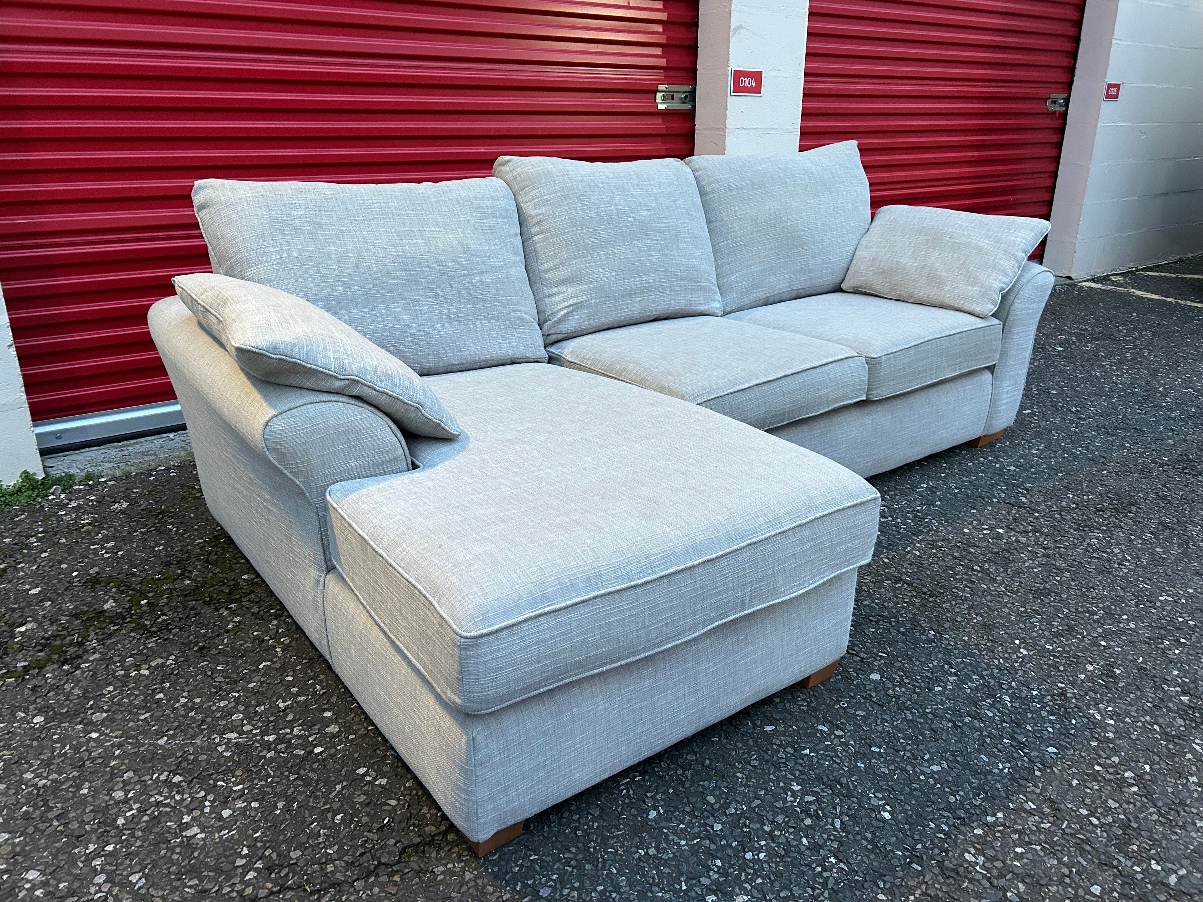 Next Stamford Light Grey Corner Sofa