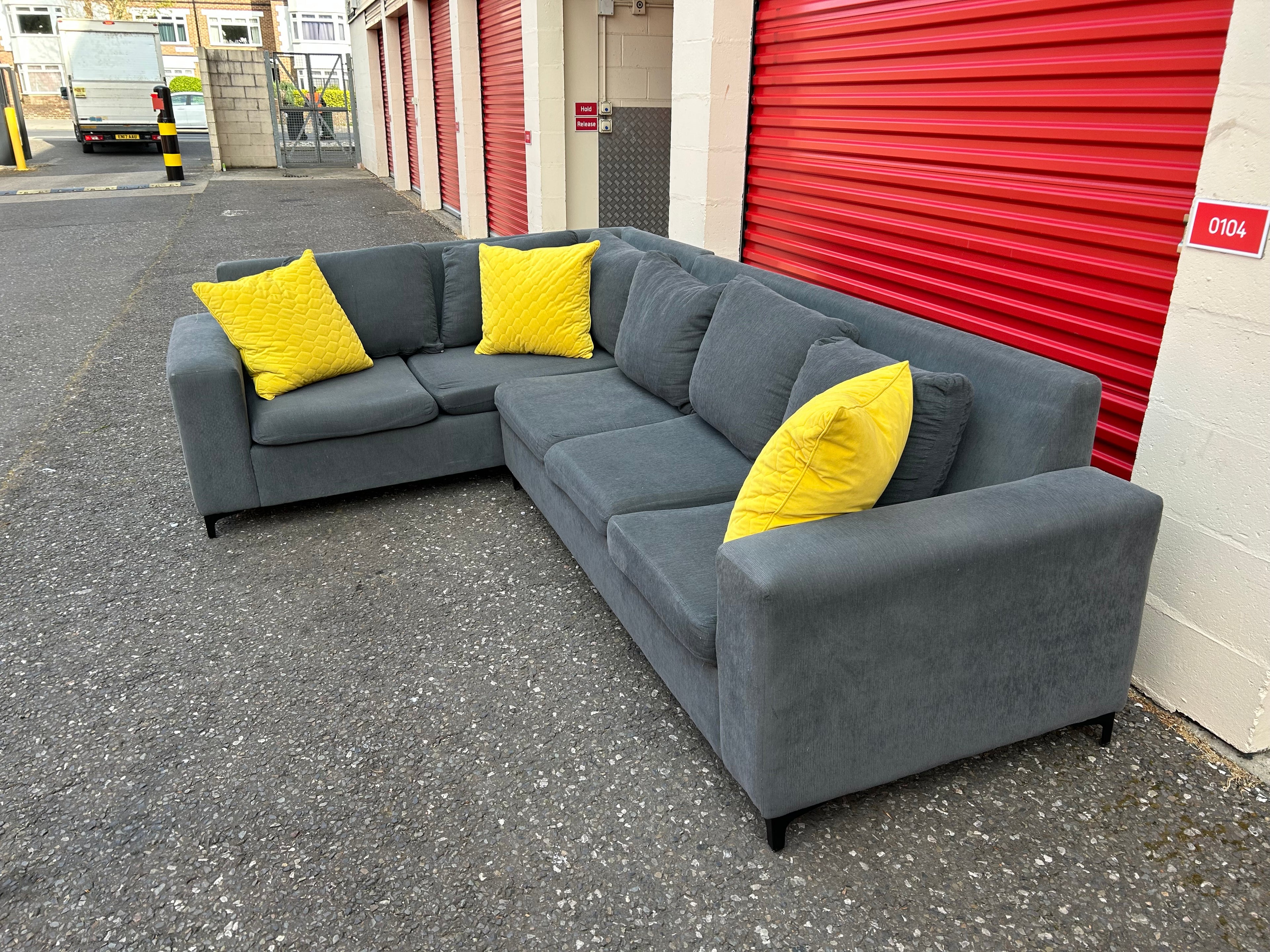 Large Grey Corner Sofa