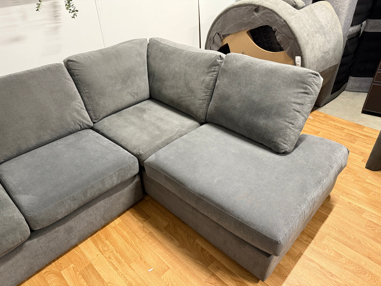 DFS Orka Grey Corner Sofa