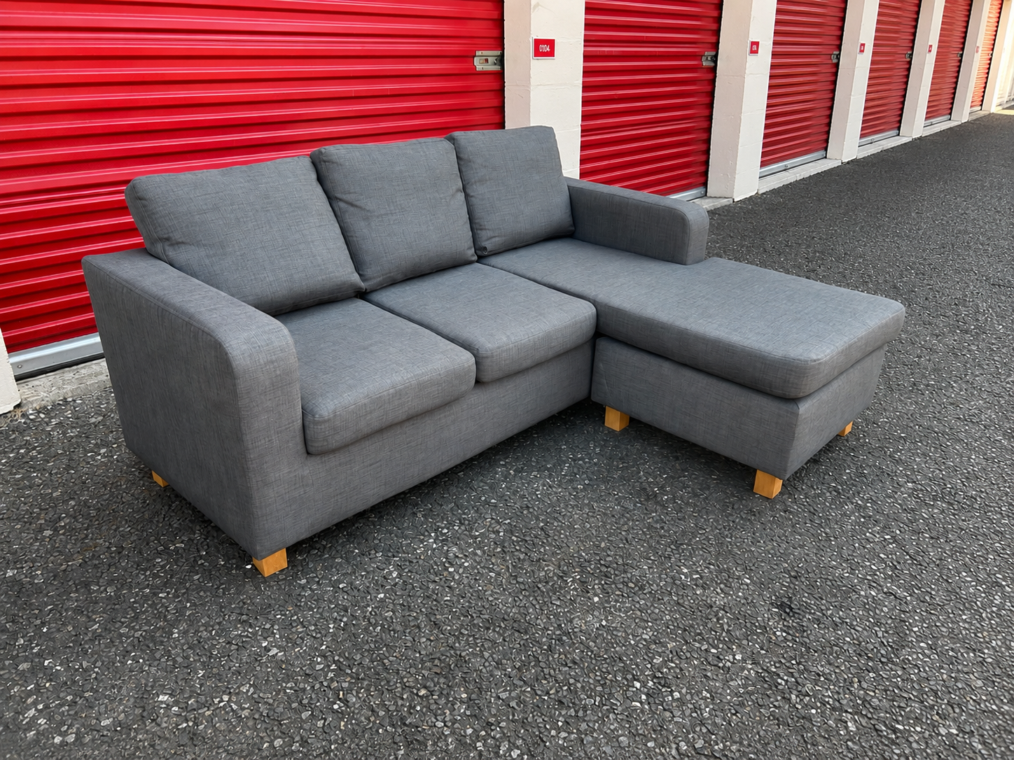 Grey L Shape Sofa