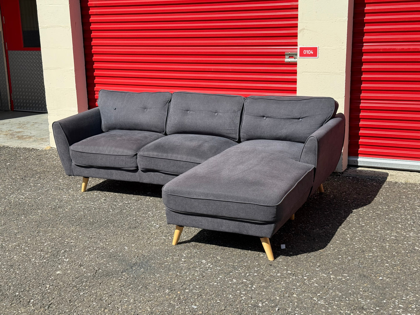 Dark Grey Corner Sofa