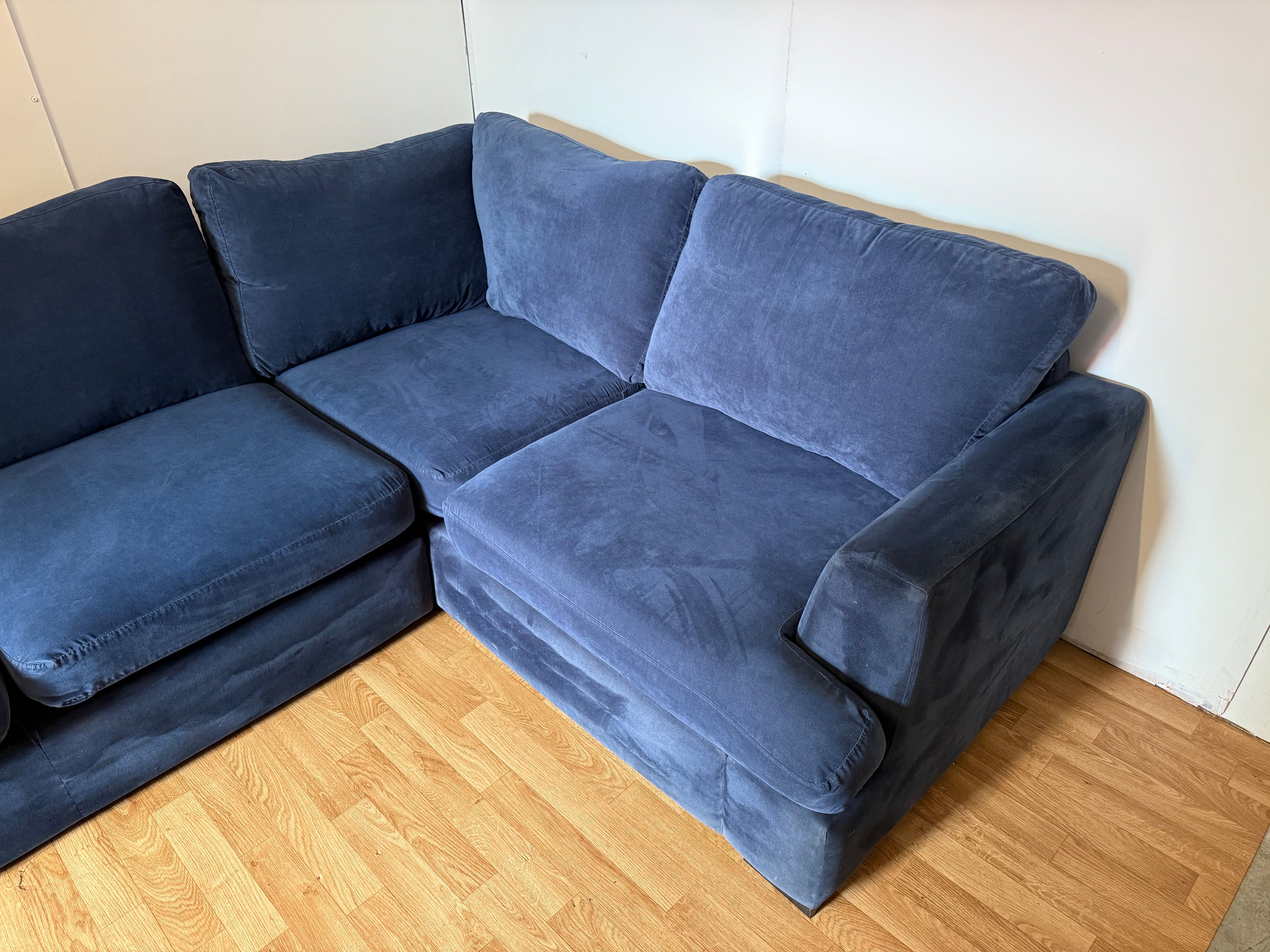Blue DFS Corner Sofa