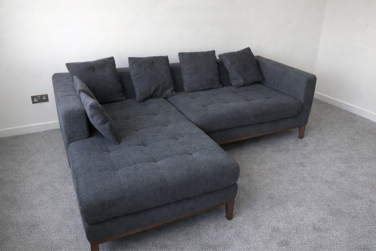 Grey Dwell L Shape Sofa