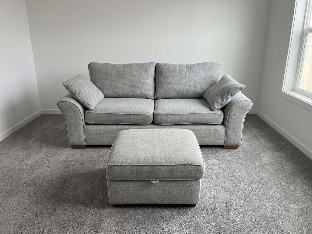 Next 3 Seater Sofa & Footstool