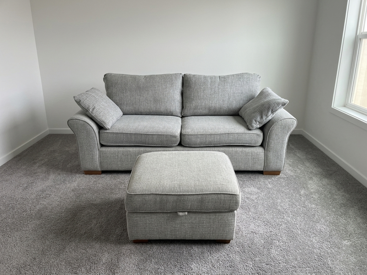 Next 3 Seater Sofa & Footstool
