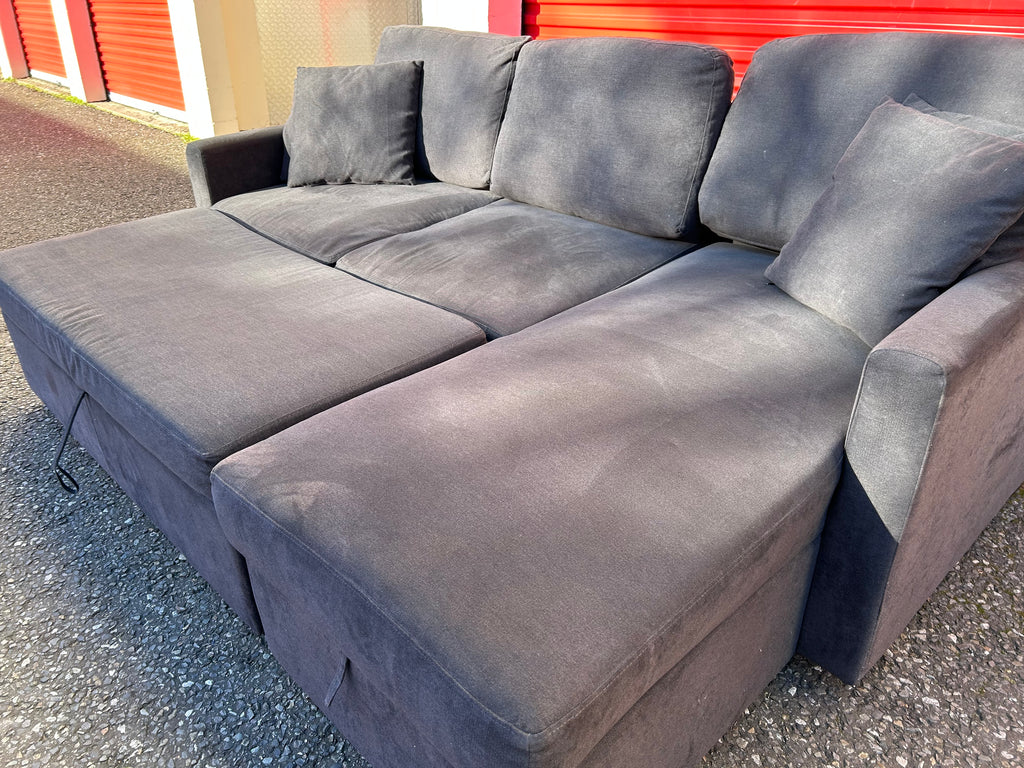 Dark Grey Habitat Corner Sofa Bed