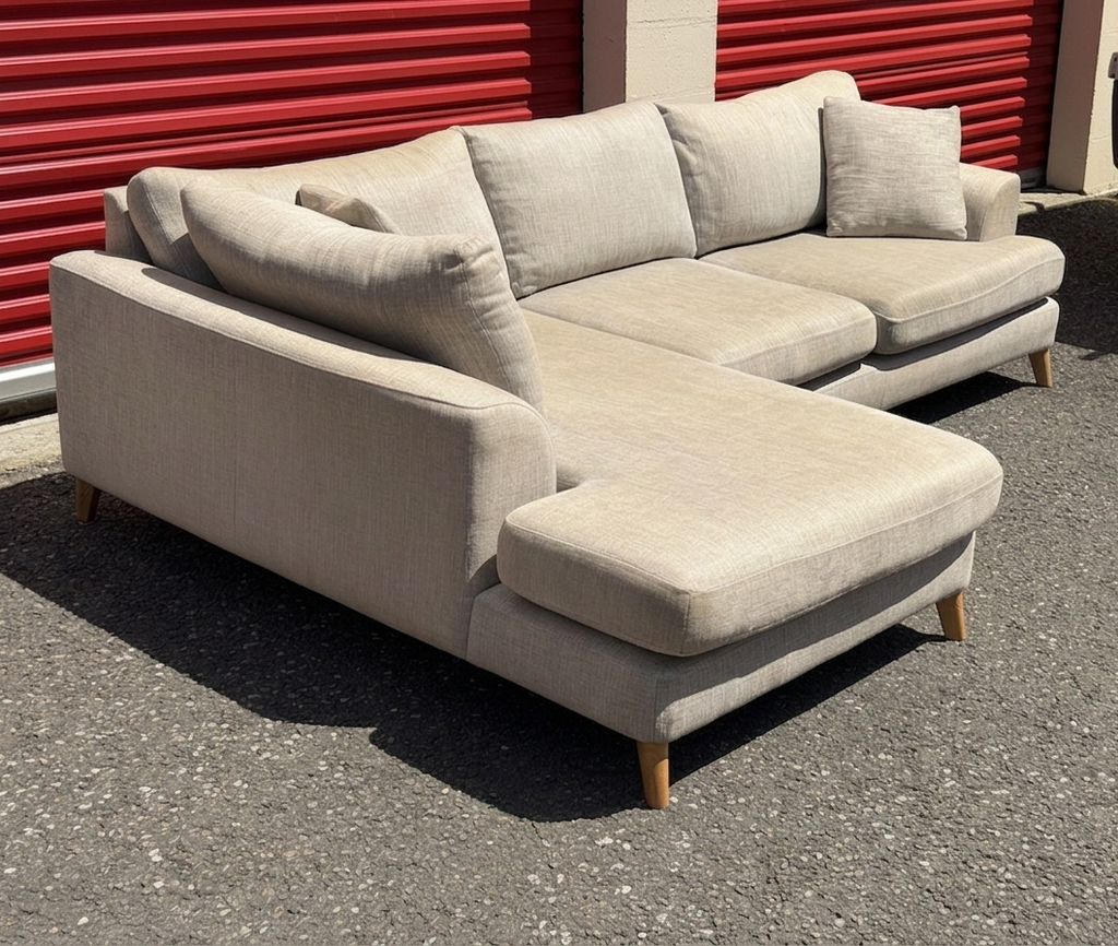 Large Beige DFS Corner Sofa