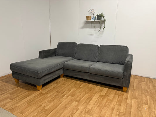 Grey Fabric Corner Sofa