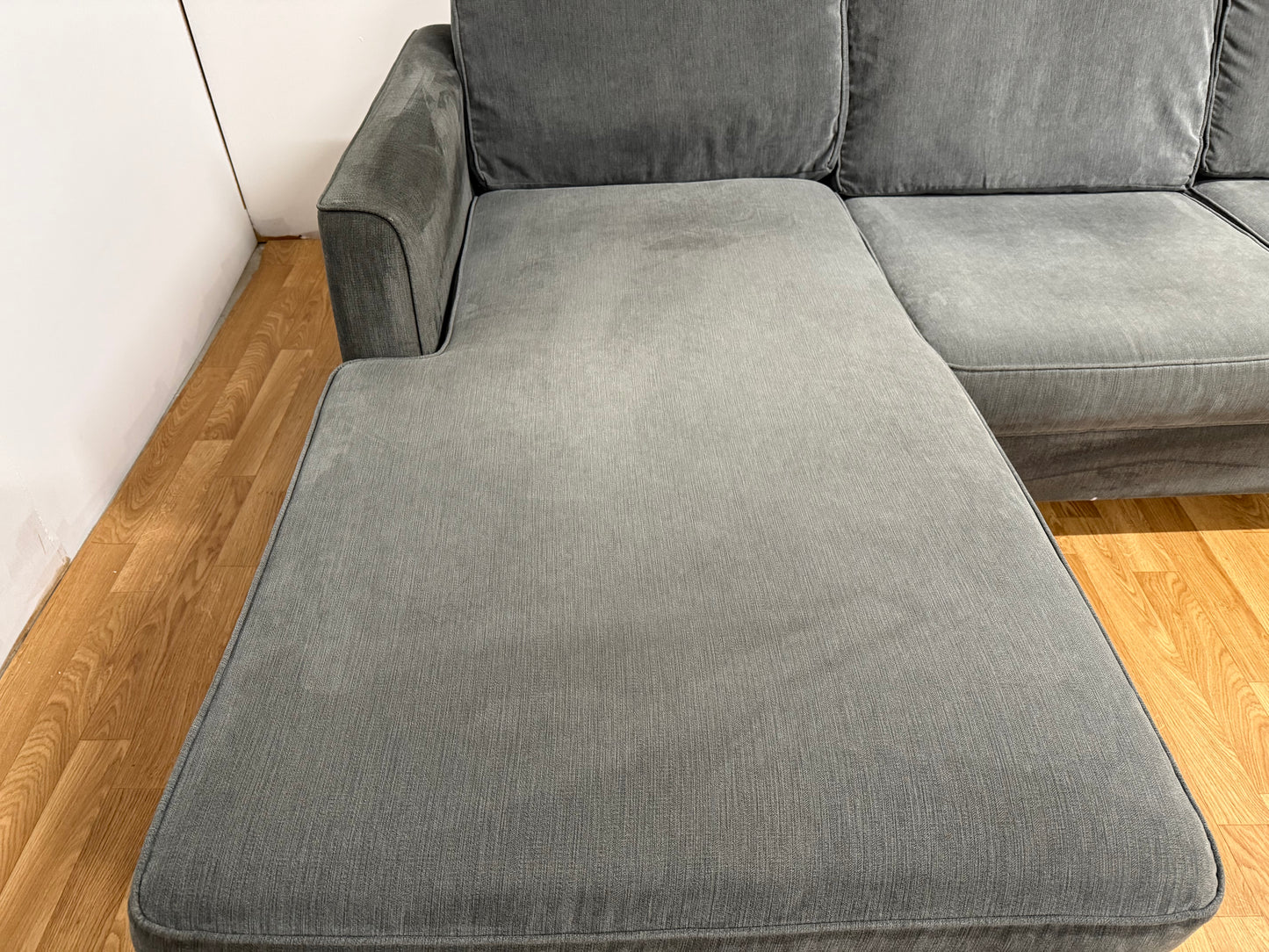 Grey Fabric Corner Sofa