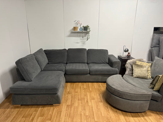DFS 3 Piece Grey Sofa Set