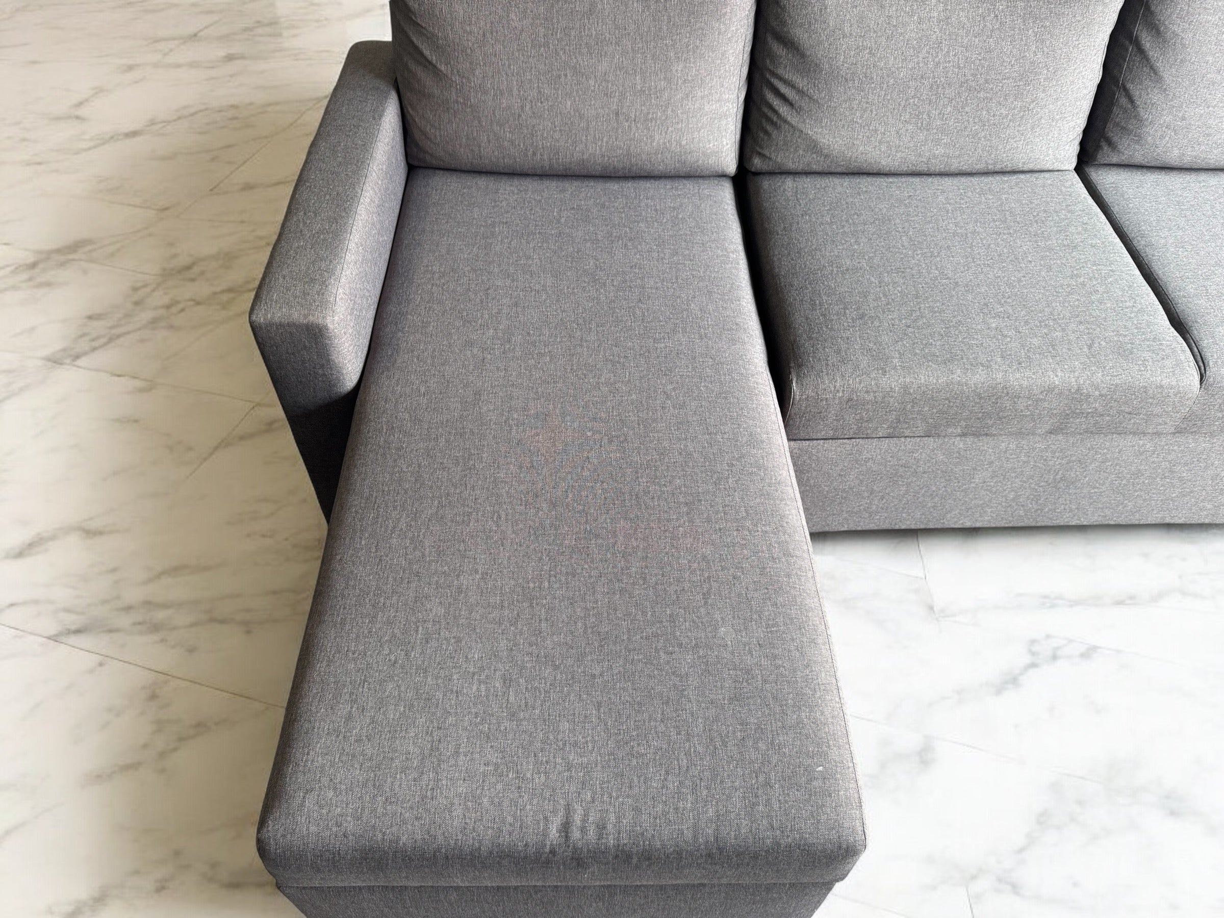 Grey L Shape Sofa Bed