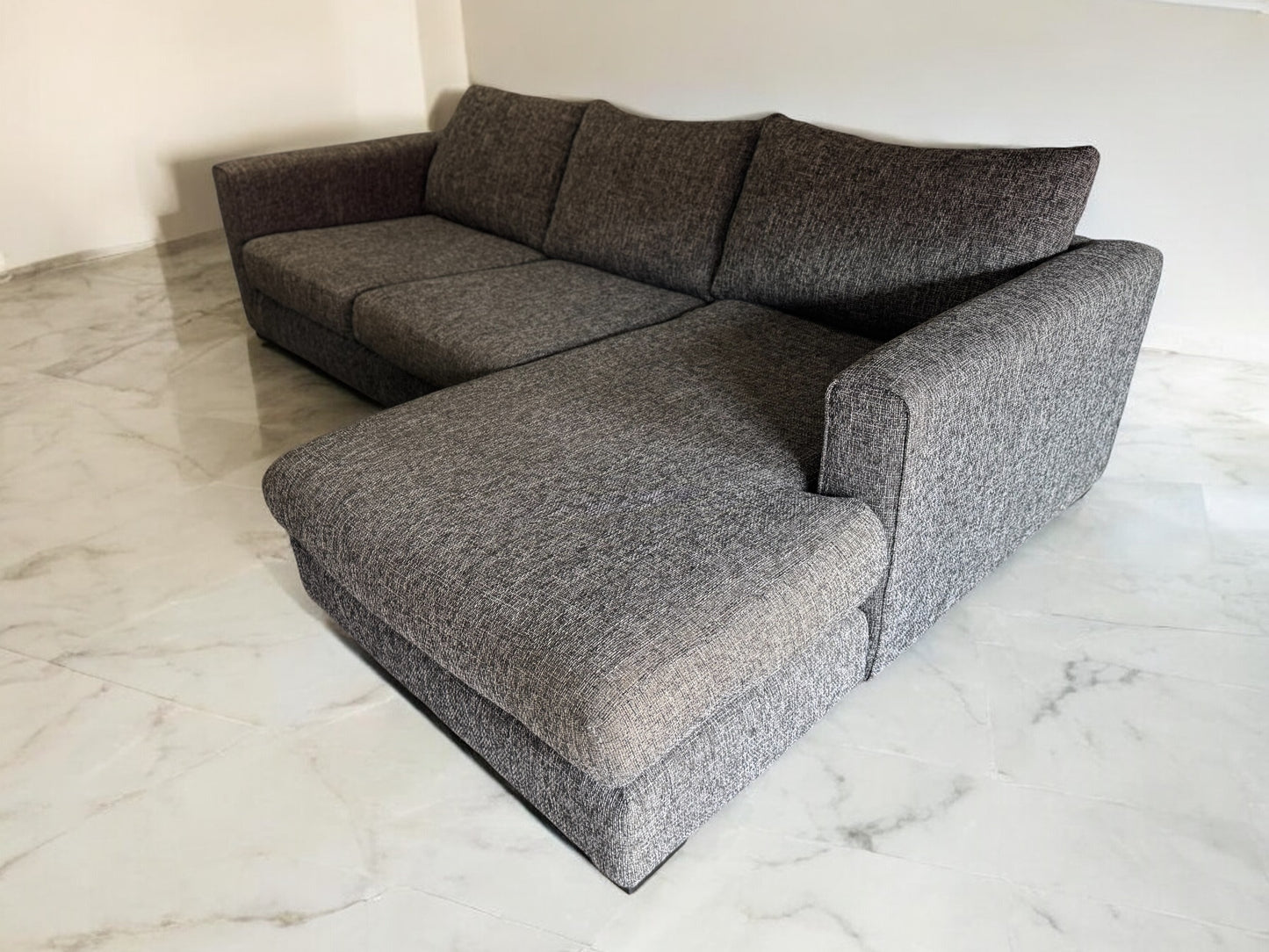 Dark Grey Sofology L Shape Sofa