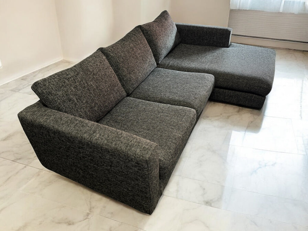 Dark Grey Sofology L Shape Sofa