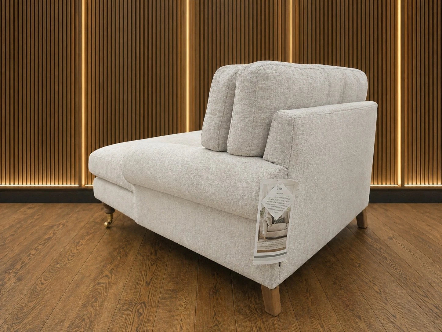NEXT Erin Buttoned Back Deep Relaxed Sit 3 Seater Sofa and Footstool RRP £1725
